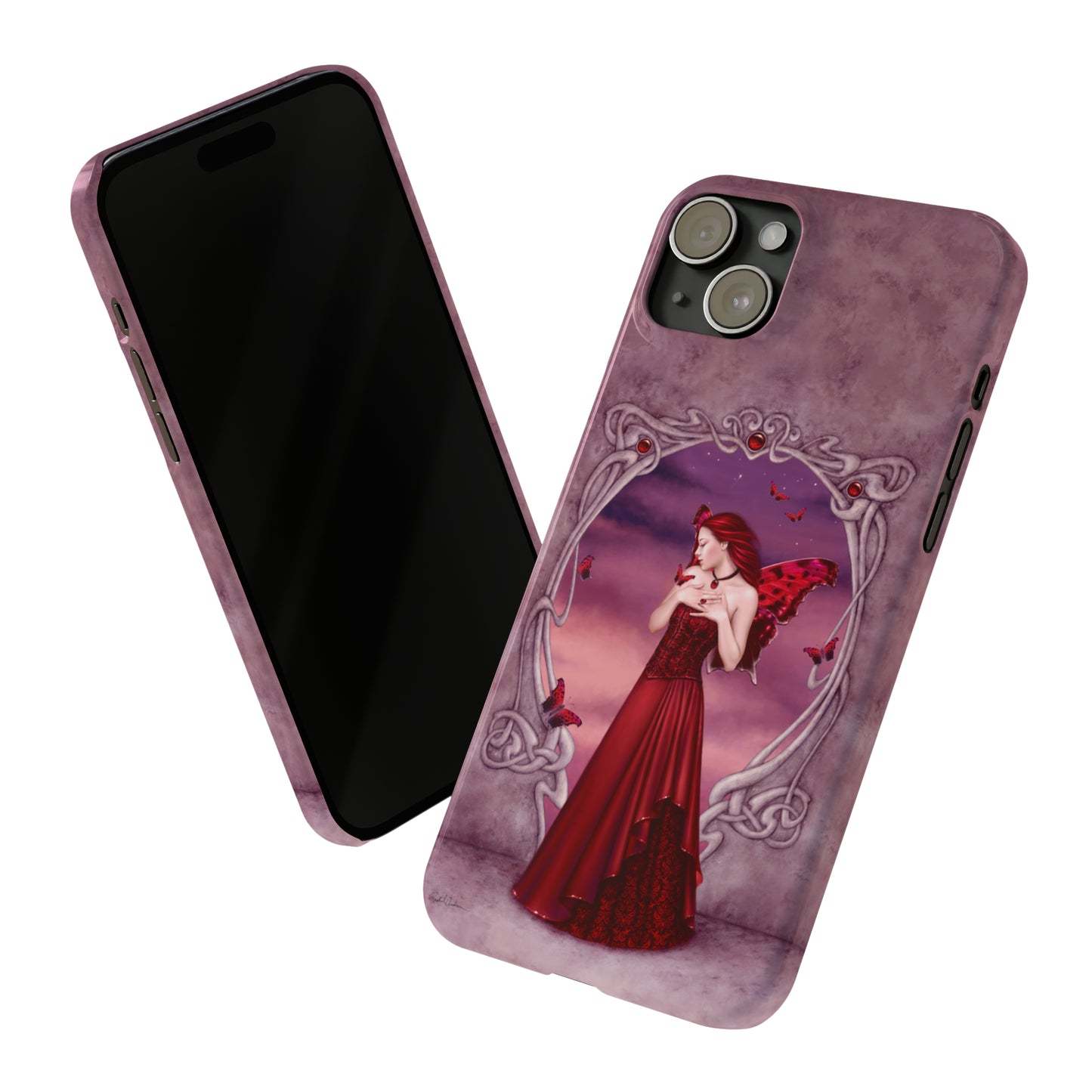 Phone Case - Garnet Birthstone Fairy