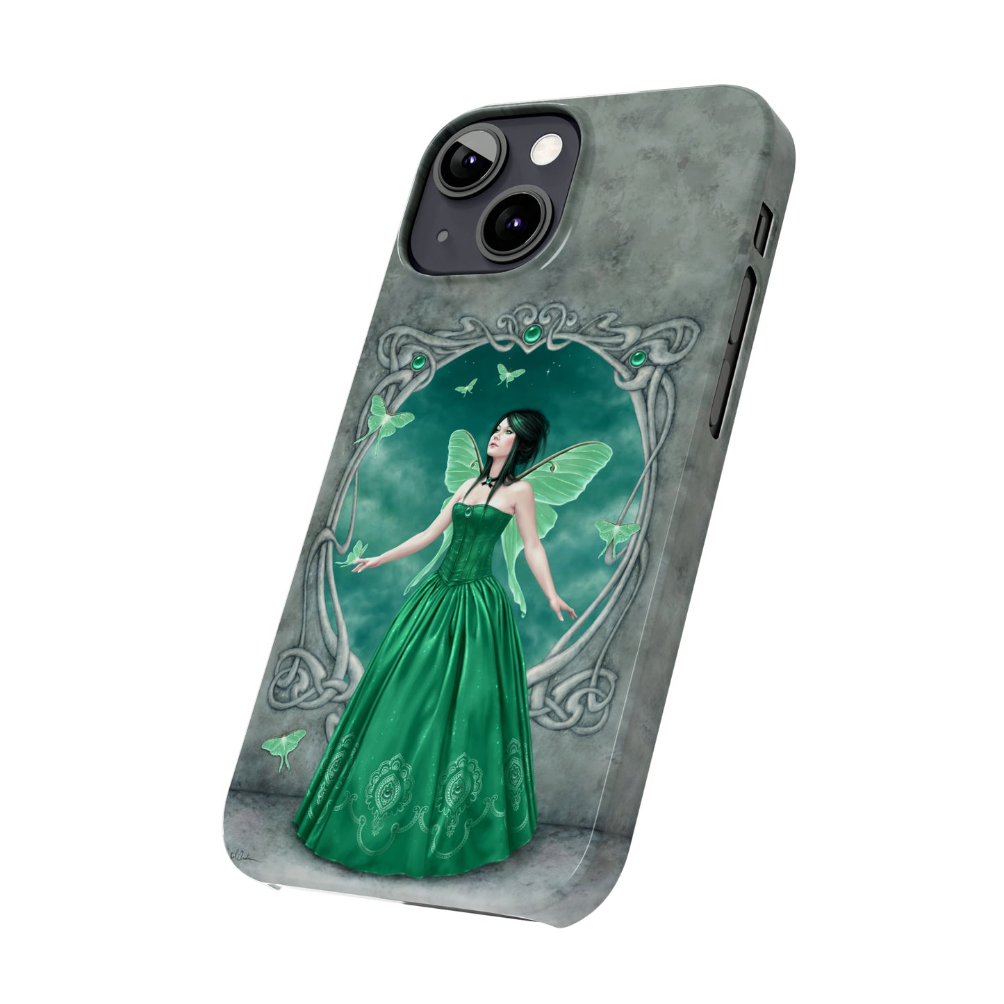 Phone Case - Emerald Birthstone Fairy