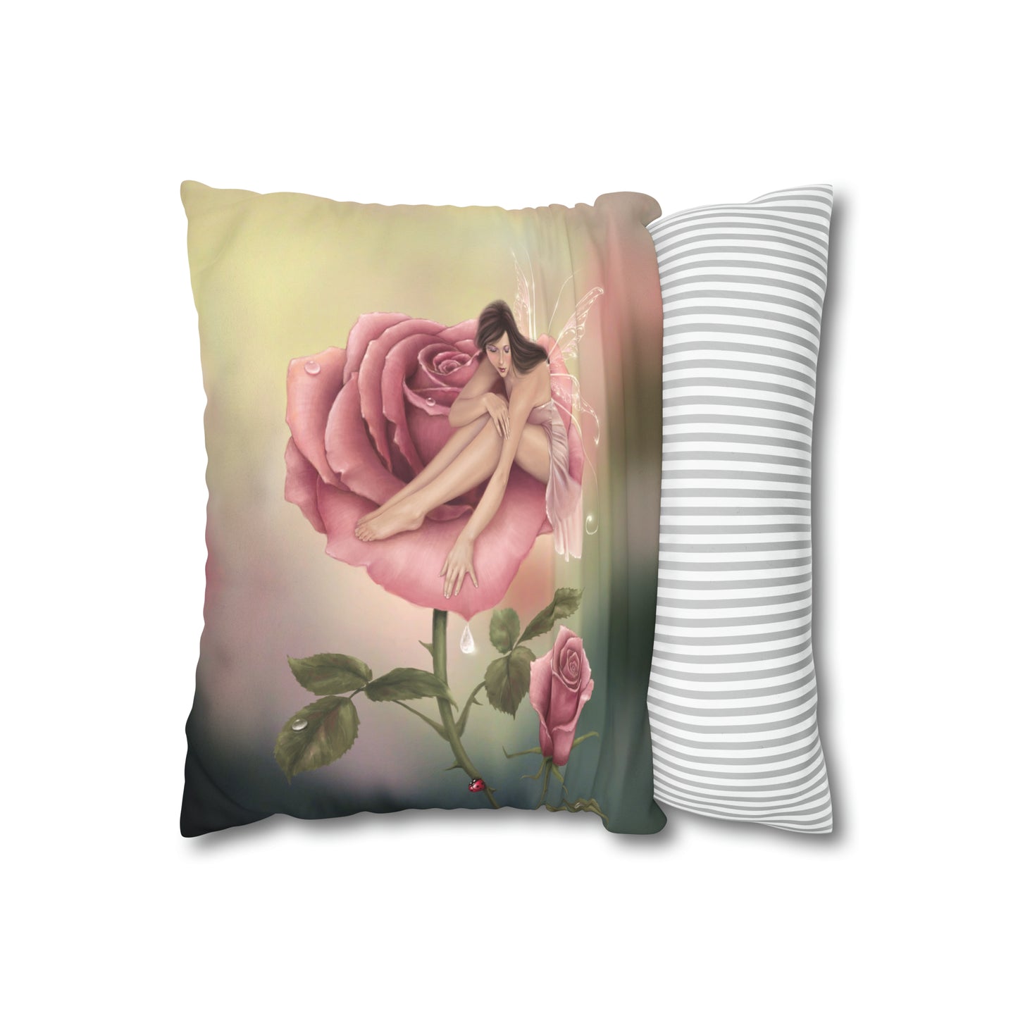 Throw Pillow Cover - Rose