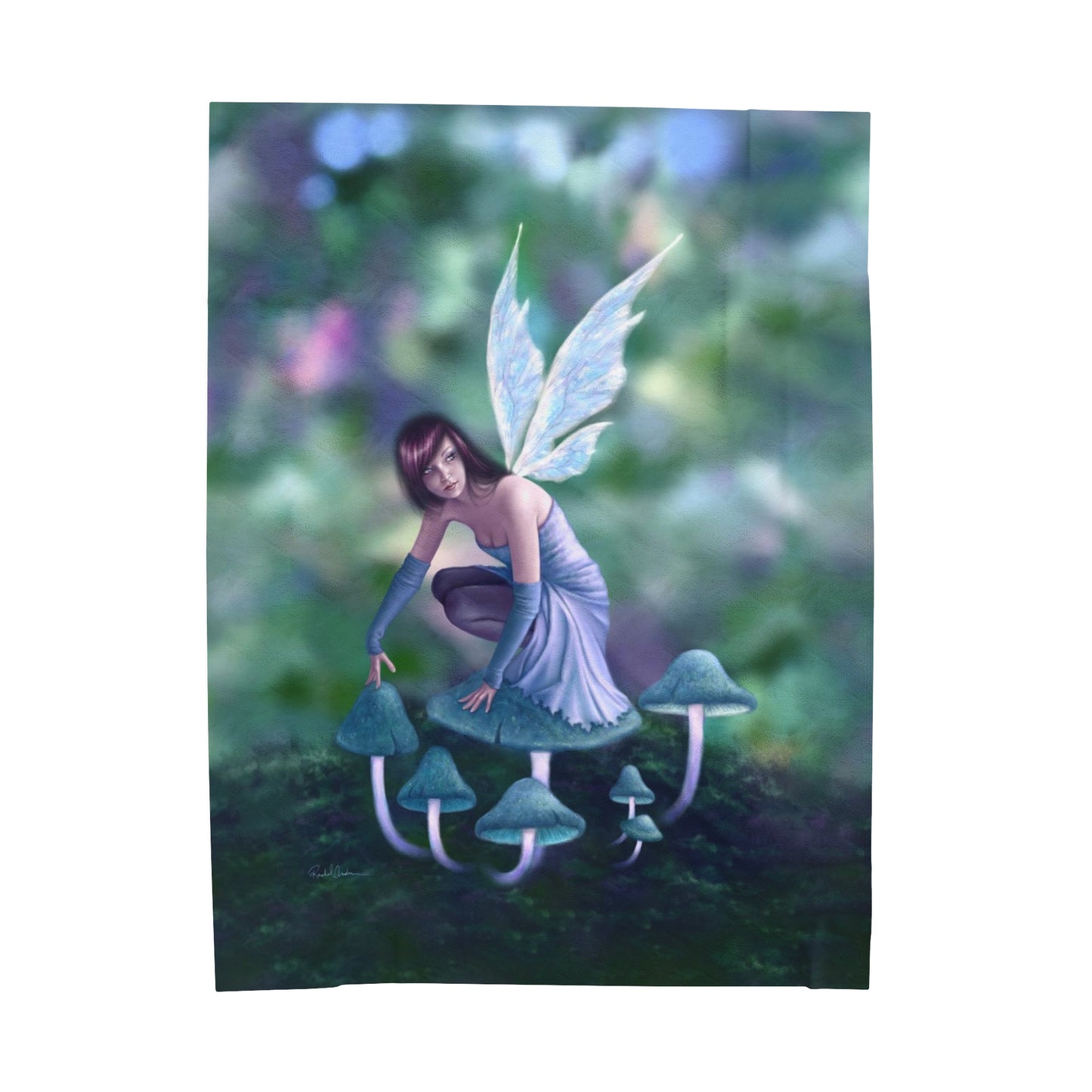 Velveteen Plush Blanket - Periwinkle