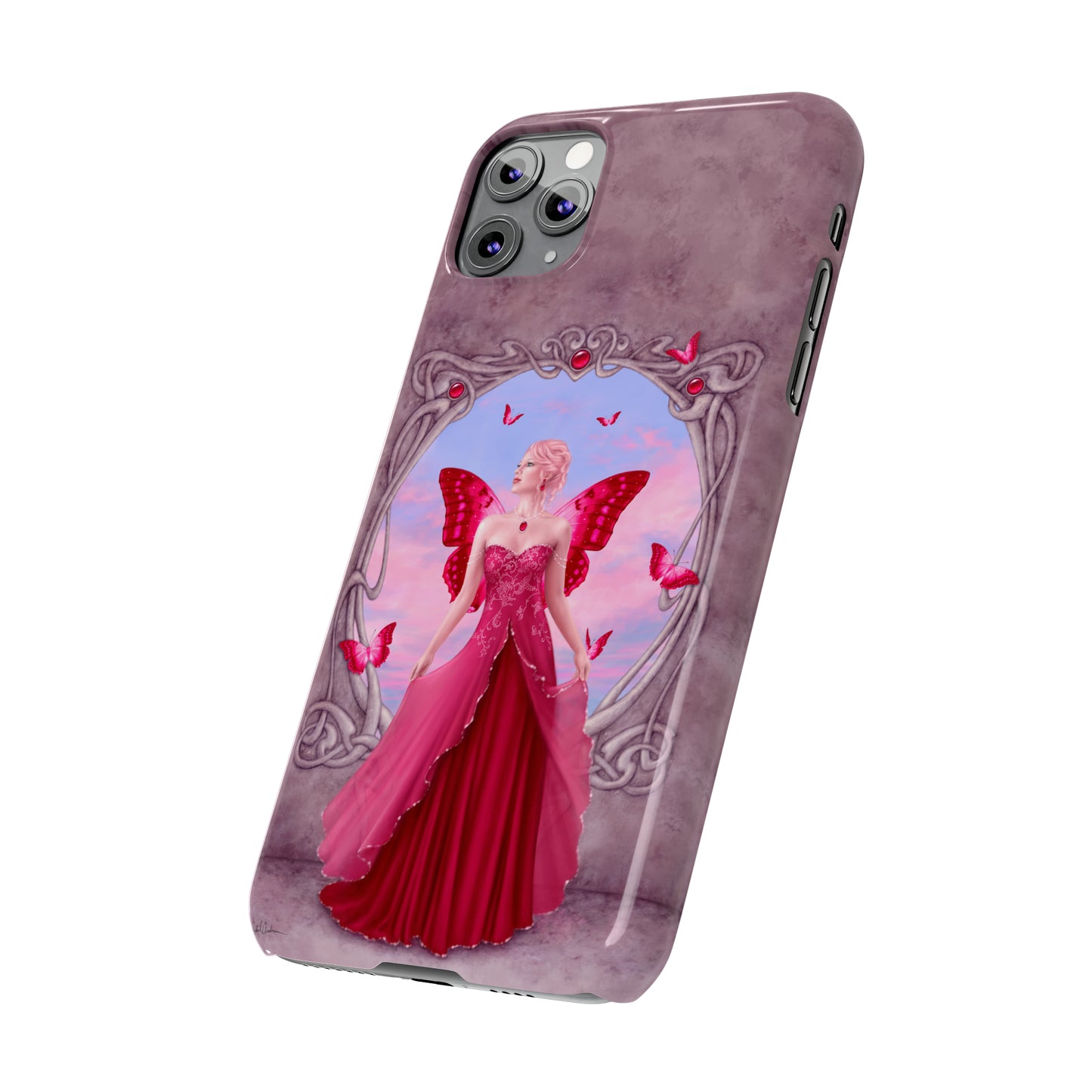 Phone Case - Ruby Birthstone Fairy