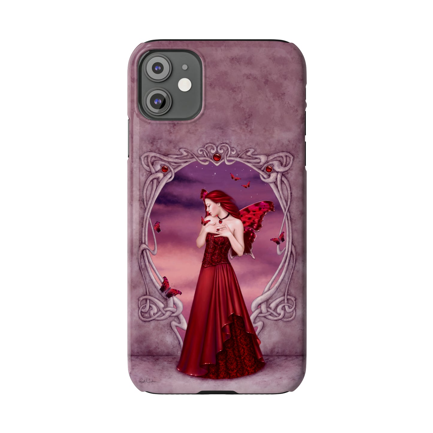 Phone Case - Garnet Birthstone Fairy