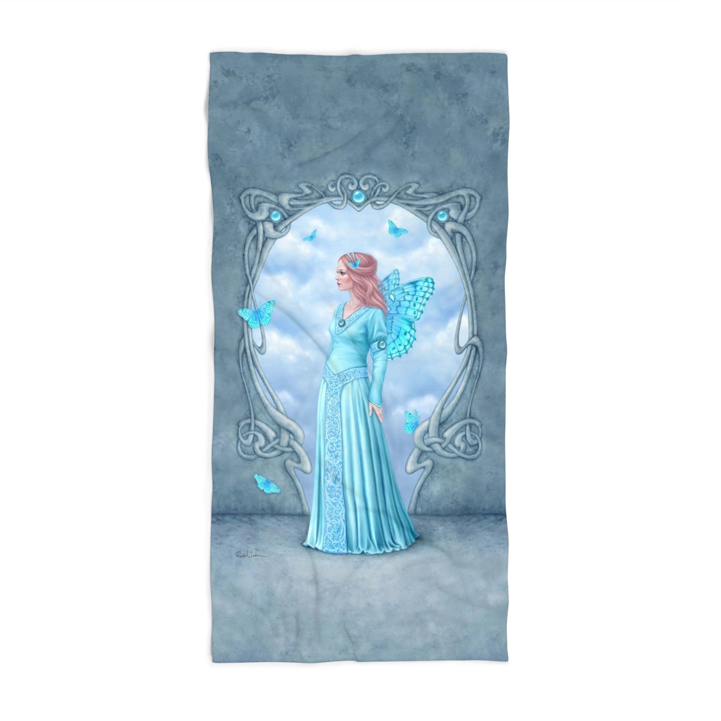 Beach Towel - Birthstones - Aquamarine