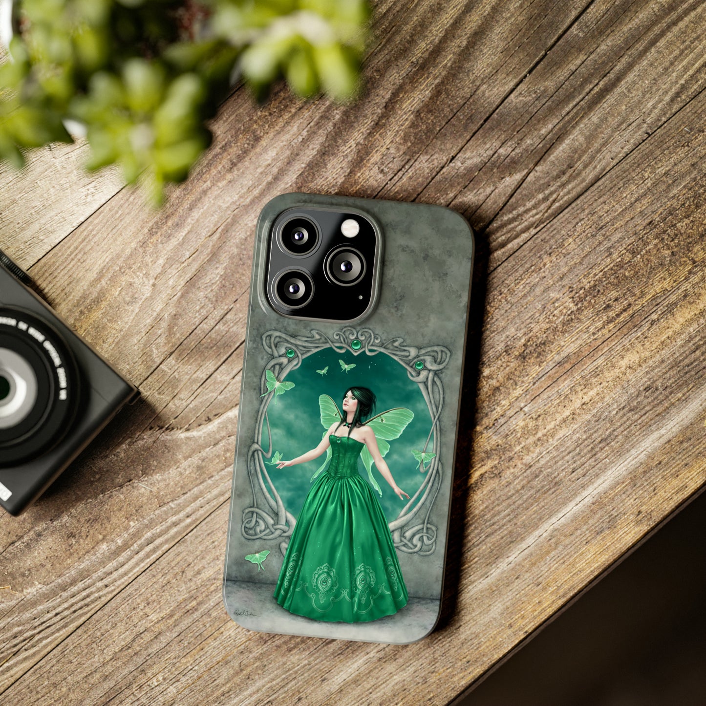Phone Case - Emerald Birthstone Fairy