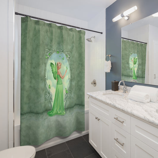 Shower Curtain - Birthstones - Peridot