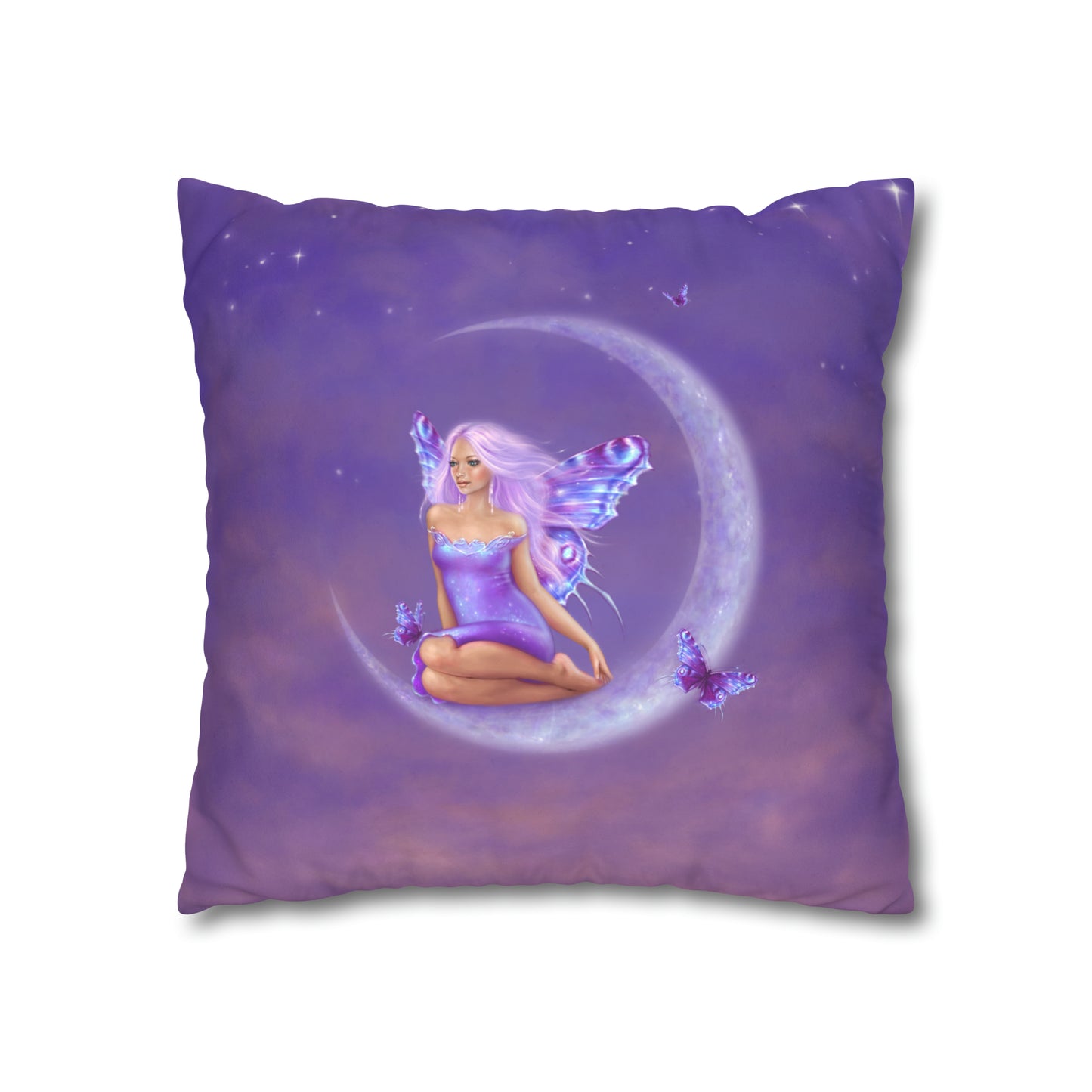 Throw Pillow Cover - Lavender Moon