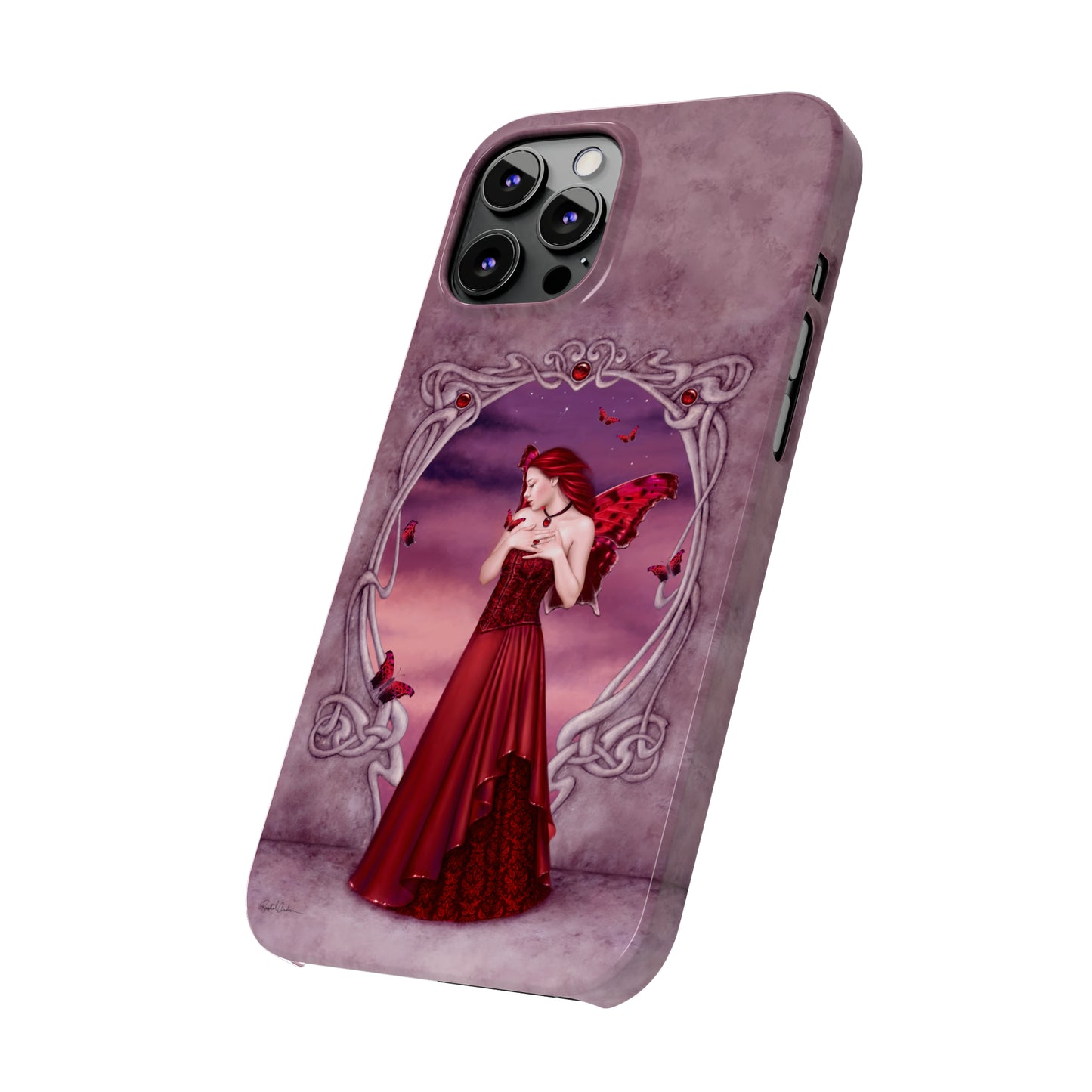 Phone Case - Garnet Birthstone Fairy