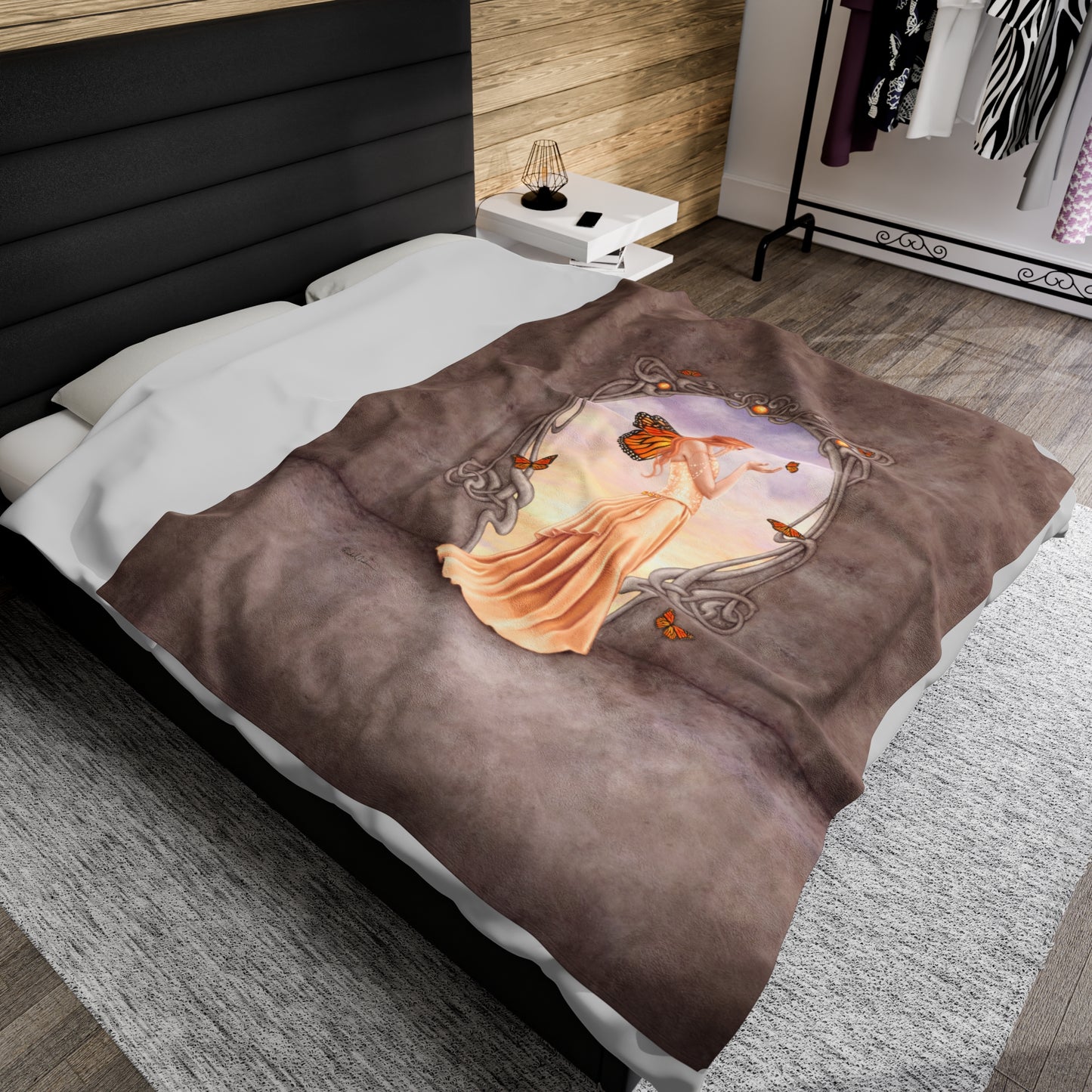 Velveteen Plush Blanket - Birthstones - Citrine
