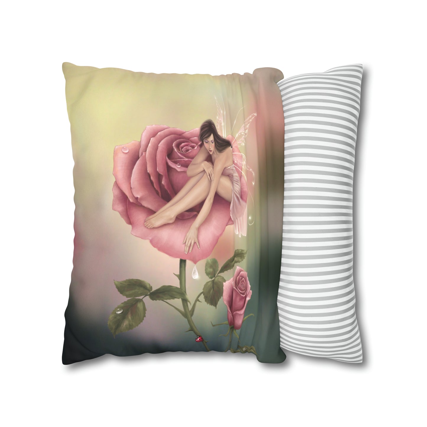 Throw Pillow Cover - Rose