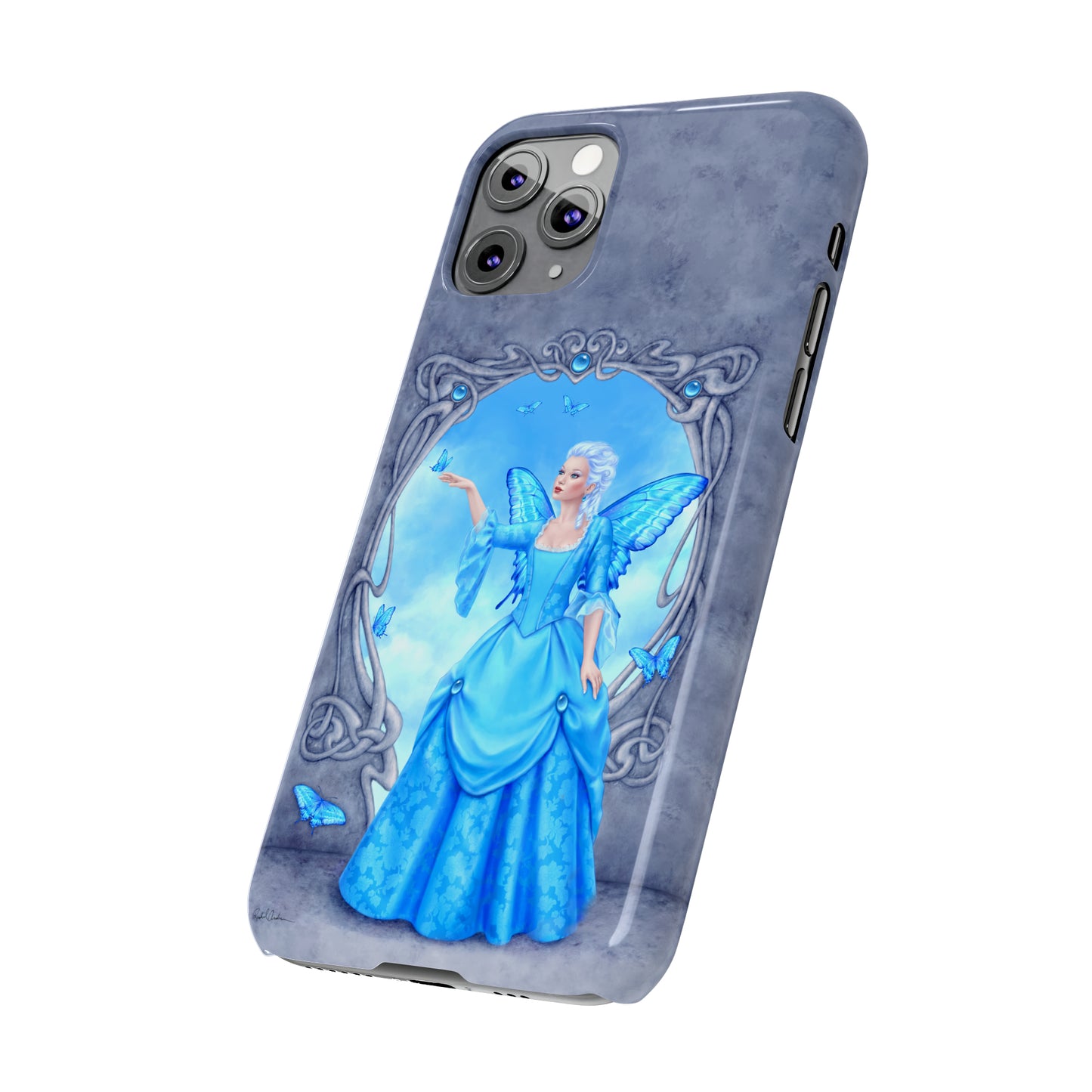 Phone Case - Blue Topaz Birthstone Fairy