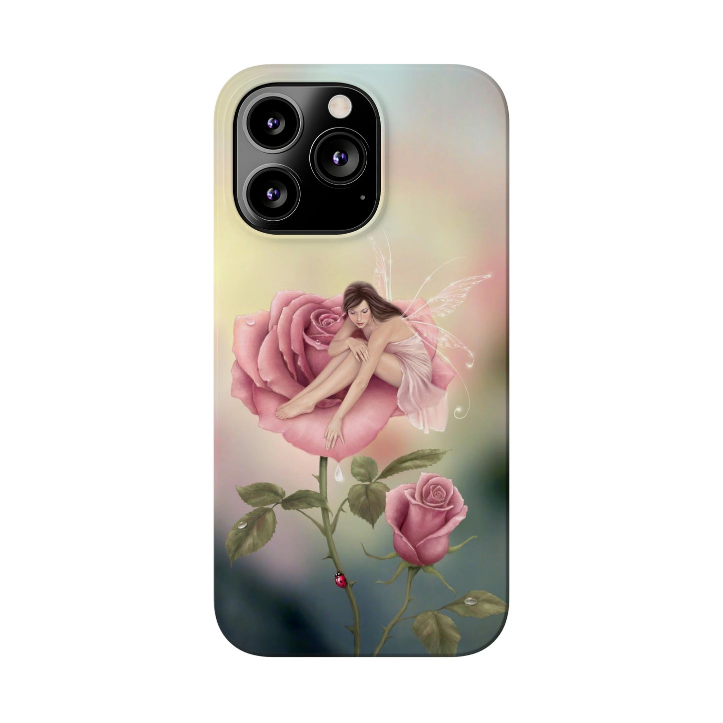 Slim Phone Case - Rose Flower Fairy