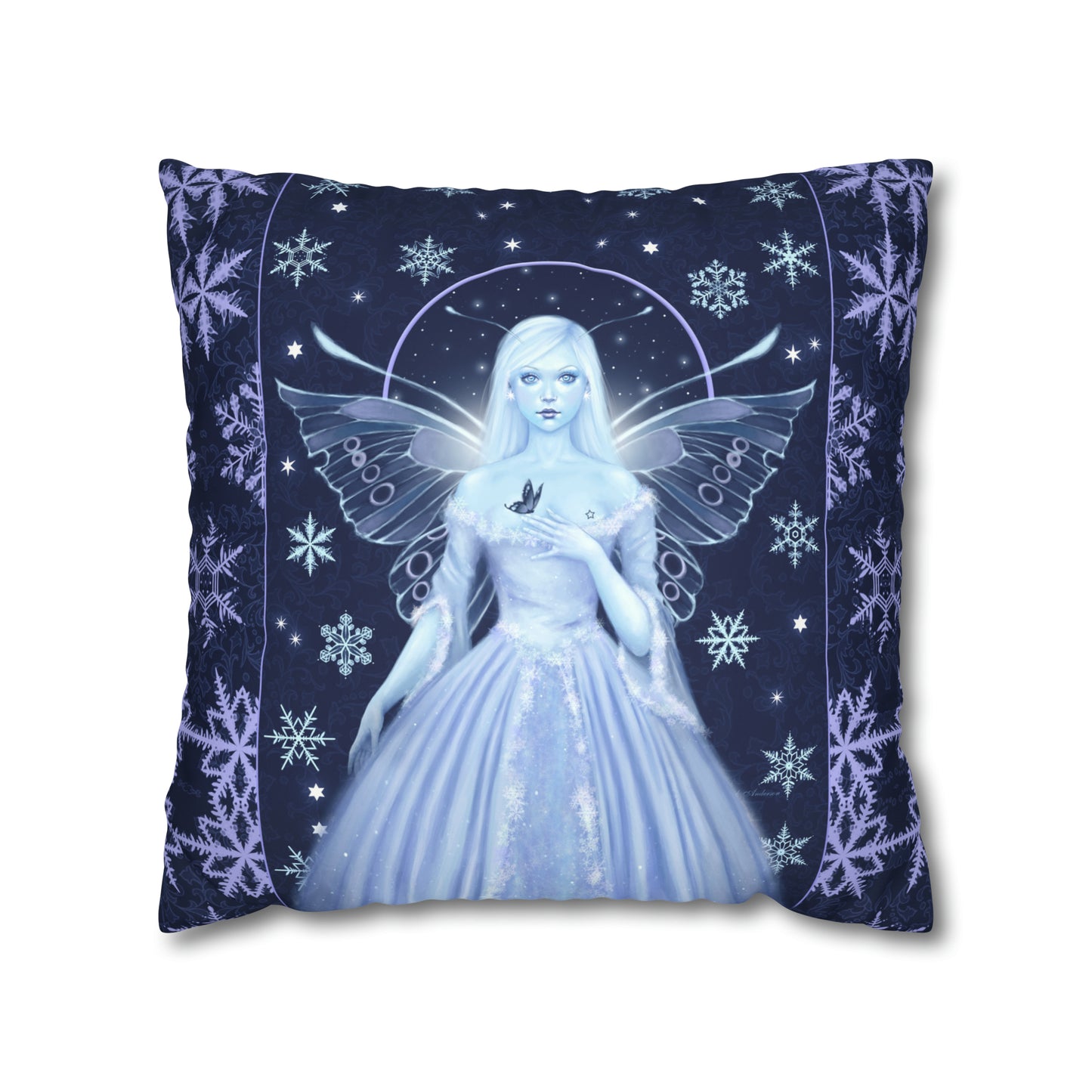 Throw Pillow Cover - Snow Fairy