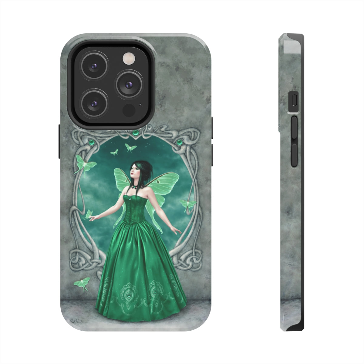 Tough Phone Case - Emerald Birthstone Fairy