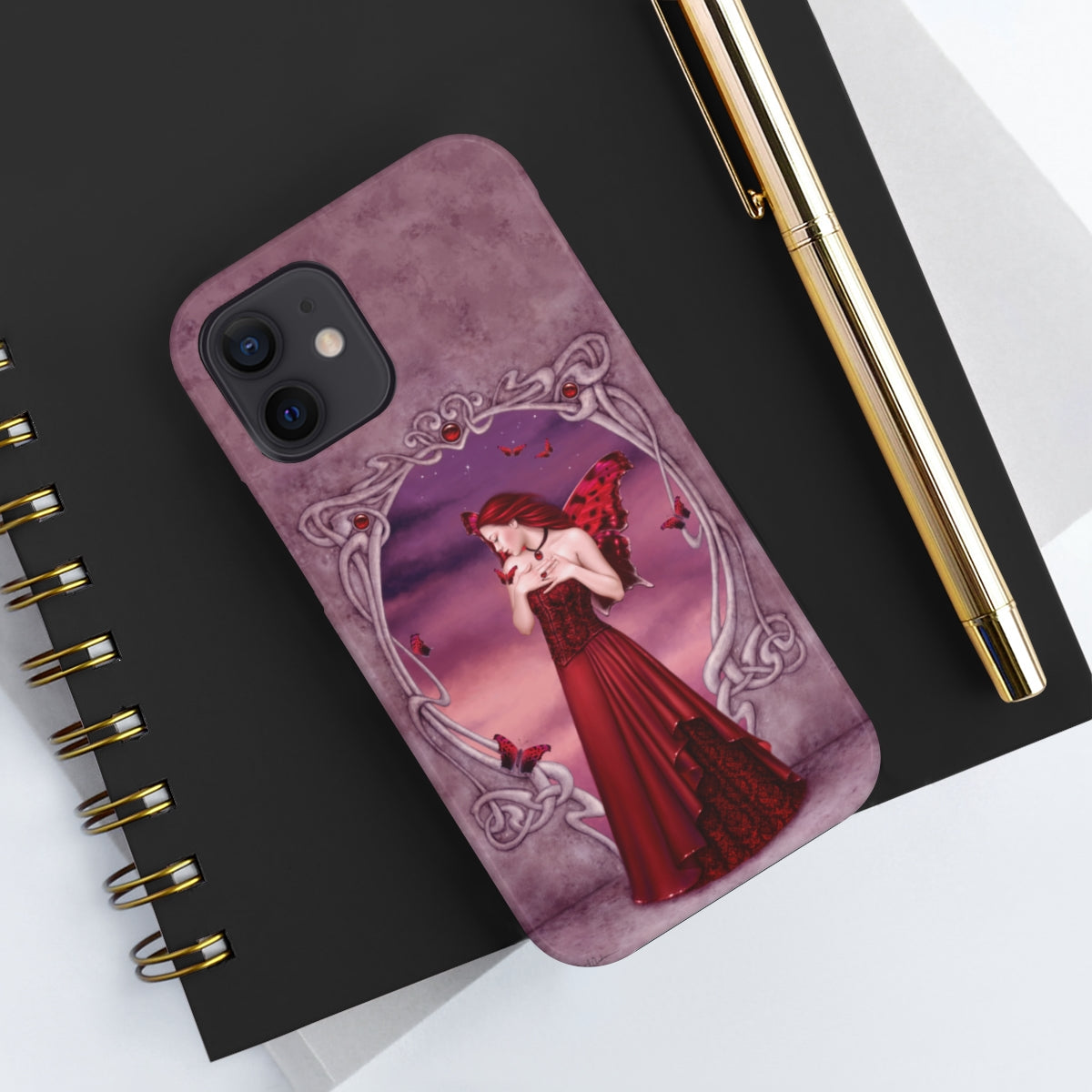 Tough Phone Case - Garnet Birthstone Fairy