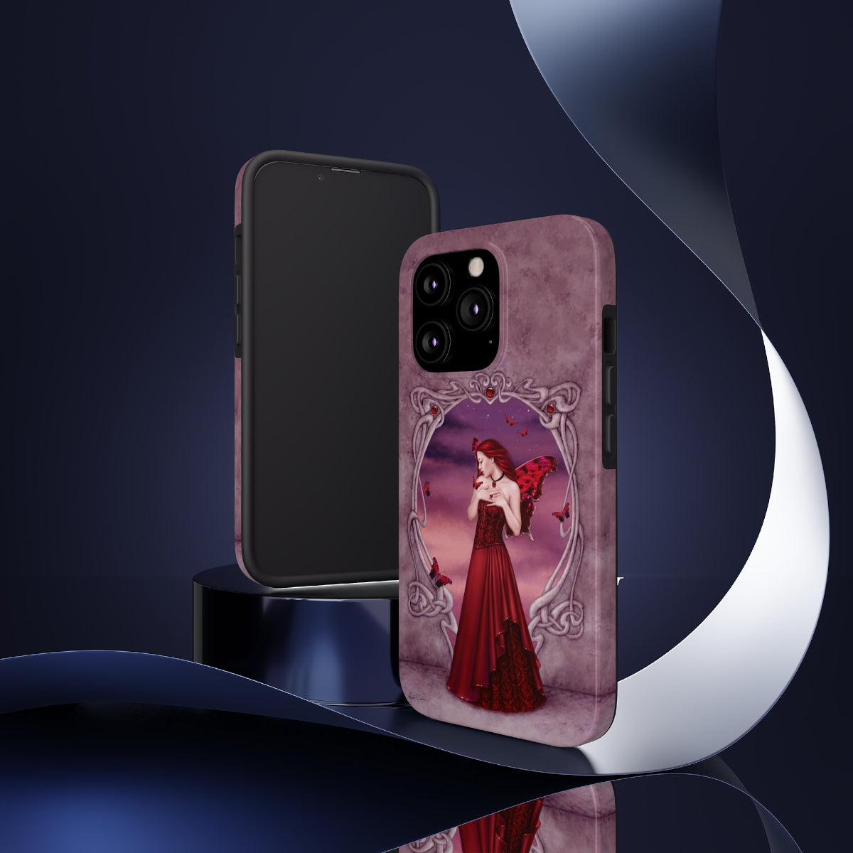 Tough Phone Case - Garnet Birthstone Fairy