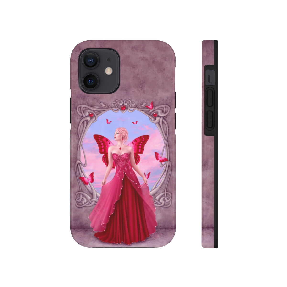 Tough Phone Case - Ruby Birthstone Fairy