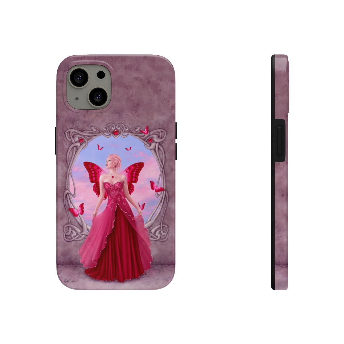 Tough Phone Case - Ruby Birthstone Fairy