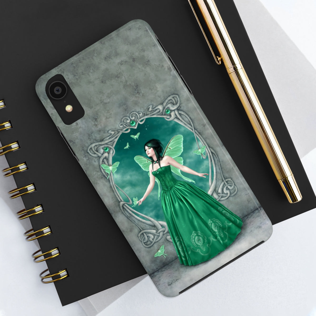 Tough Phone Case - Emerald Birthstone Fairy