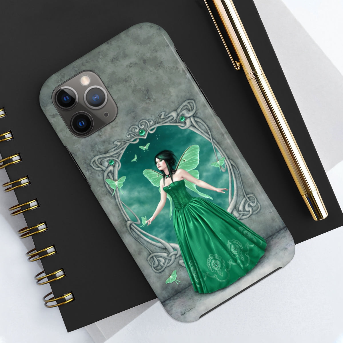 Tough Phone Case - Emerald Birthstone Fairy