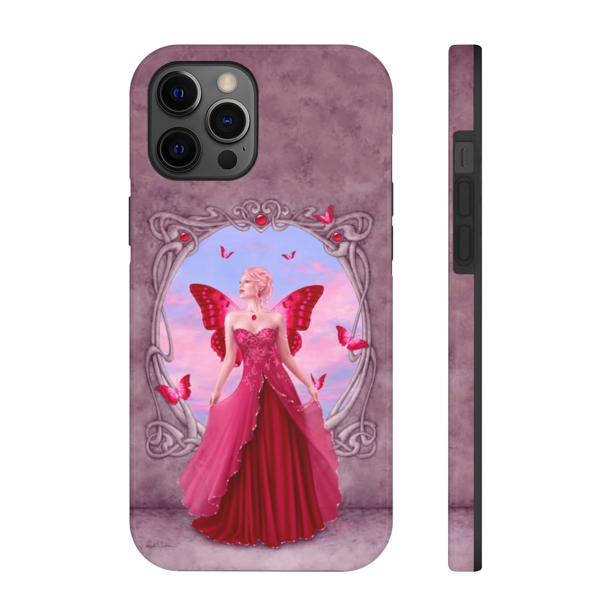 Tough Phone Case - Ruby Birthstone Fairy