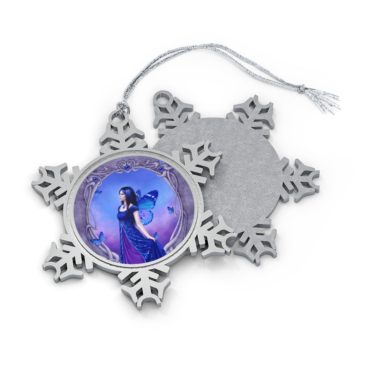 Snowflake Ornament - Sapphire Birthstone Fairy