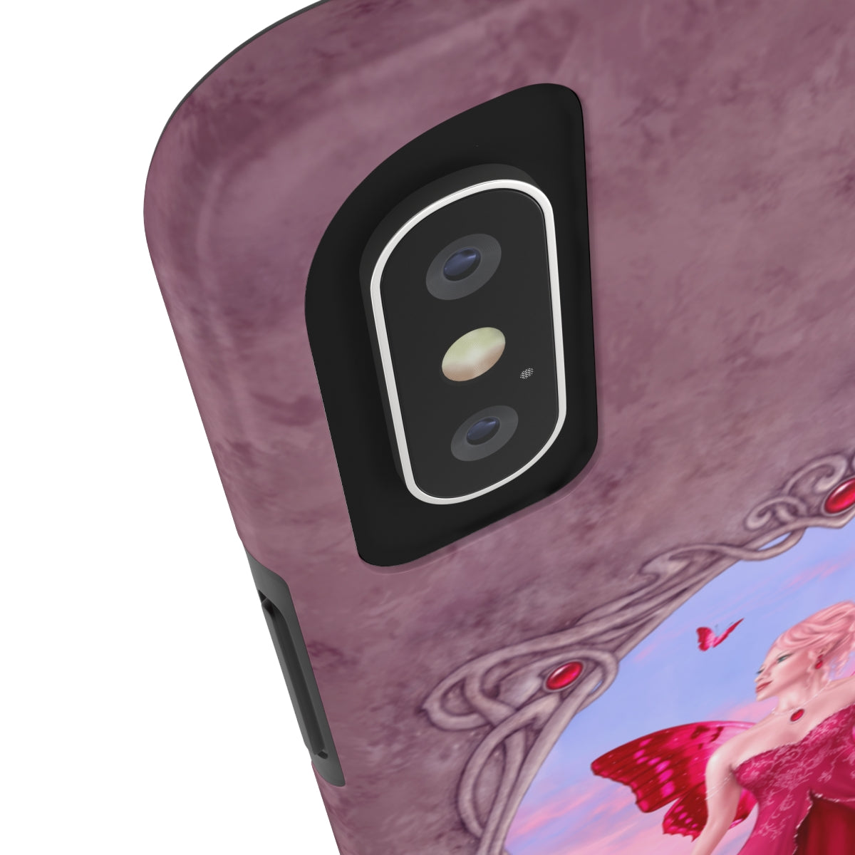 Tough Phone Case - Ruby Birthstone Fairy