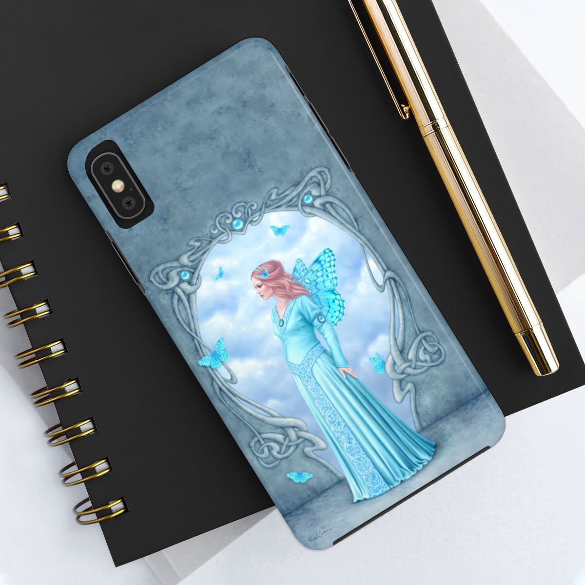 Tough Phone Case - Aquamarine Birthstone Fairy