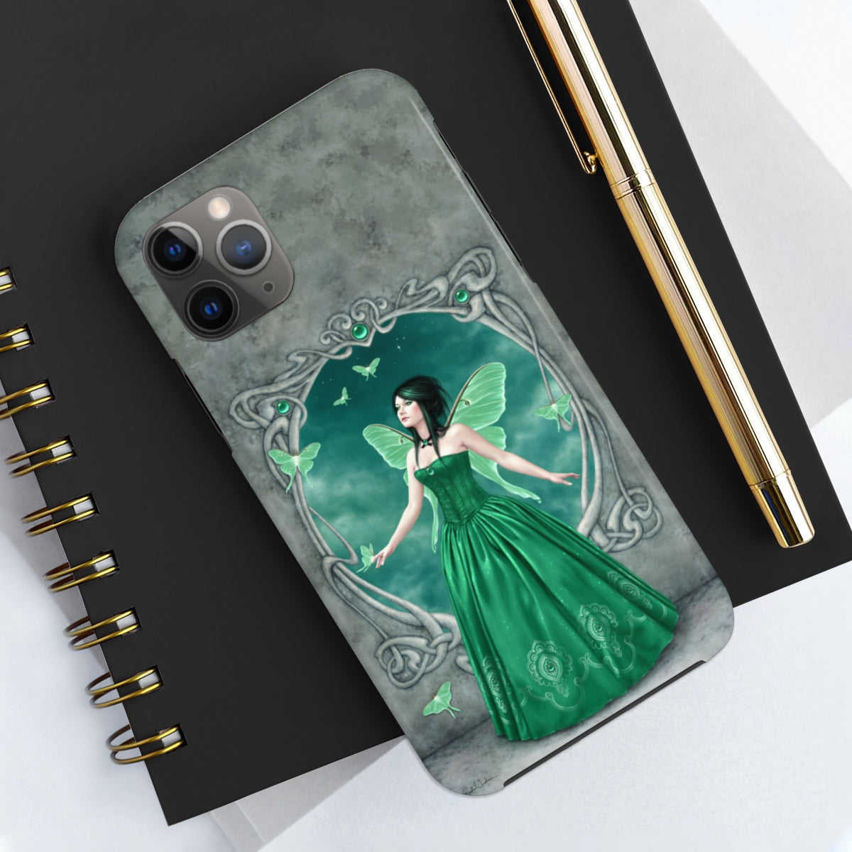 Tough Phone Case - Emerald Birthstone Fairy