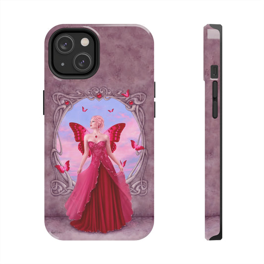 Tough Phone Case - Ruby Birthstone Fairy