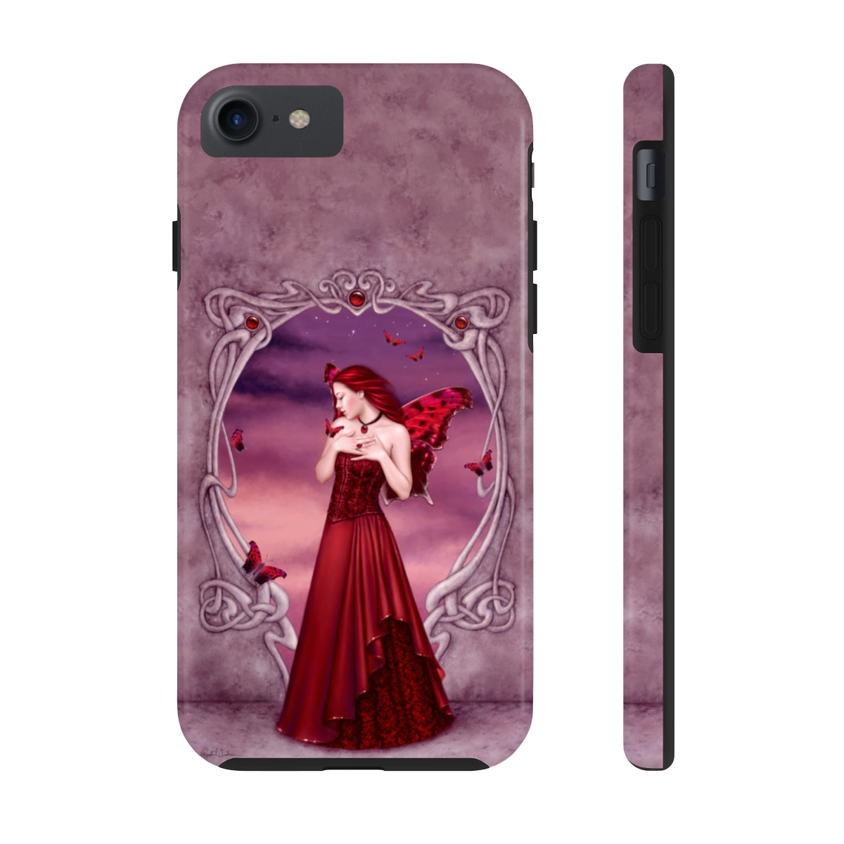 Tough Phone Case - Garnet Birthstone Fairy