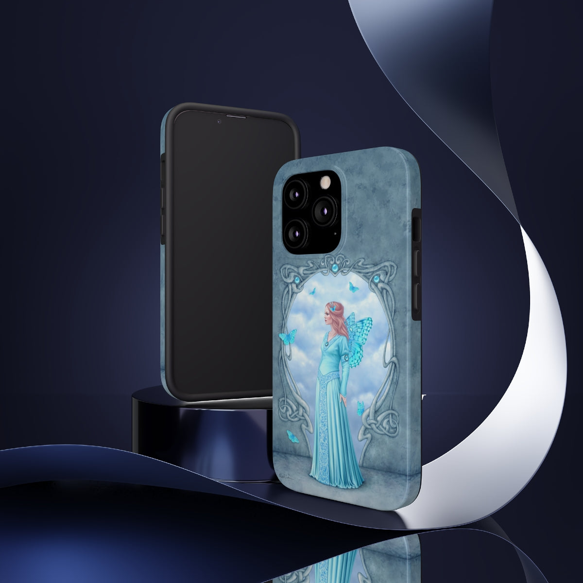 Tough Phone Case - Aquamarine Birthstone Fairy