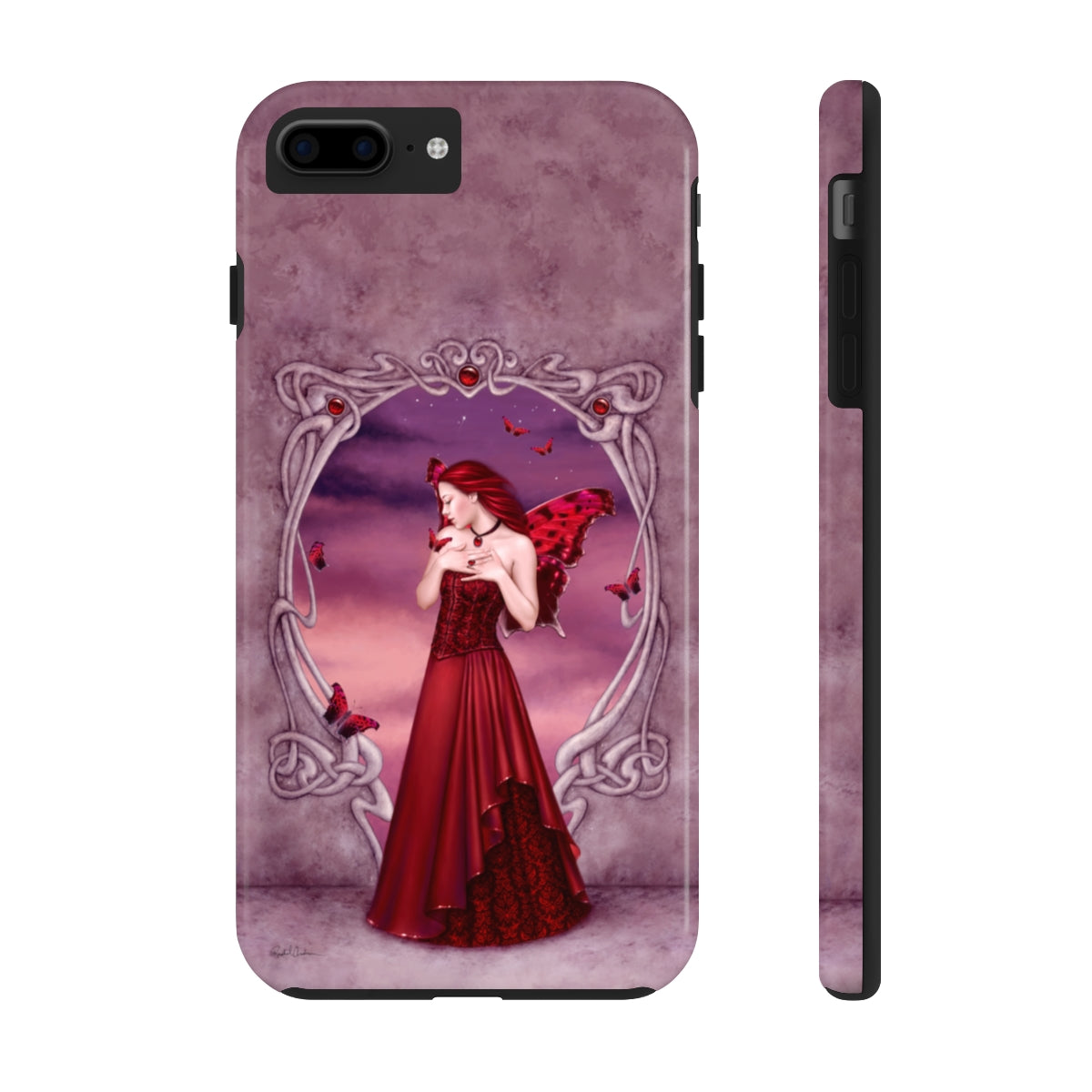 Tough Phone Case - Garnet Birthstone Fairy