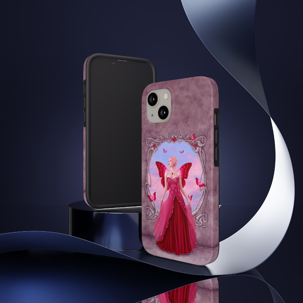 Tough Phone Case - Ruby Birthstone Fairy