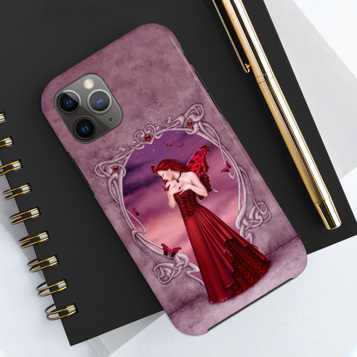 Tough Phone Case - Garnet Birthstone Fairy