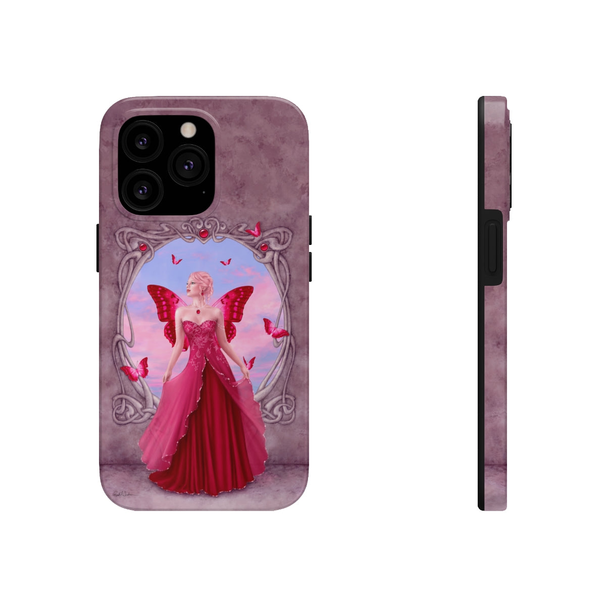Tough Phone Case - Ruby Birthstone Fairy