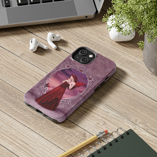 Tough Phone Case - Garnet Birthstone Fairy