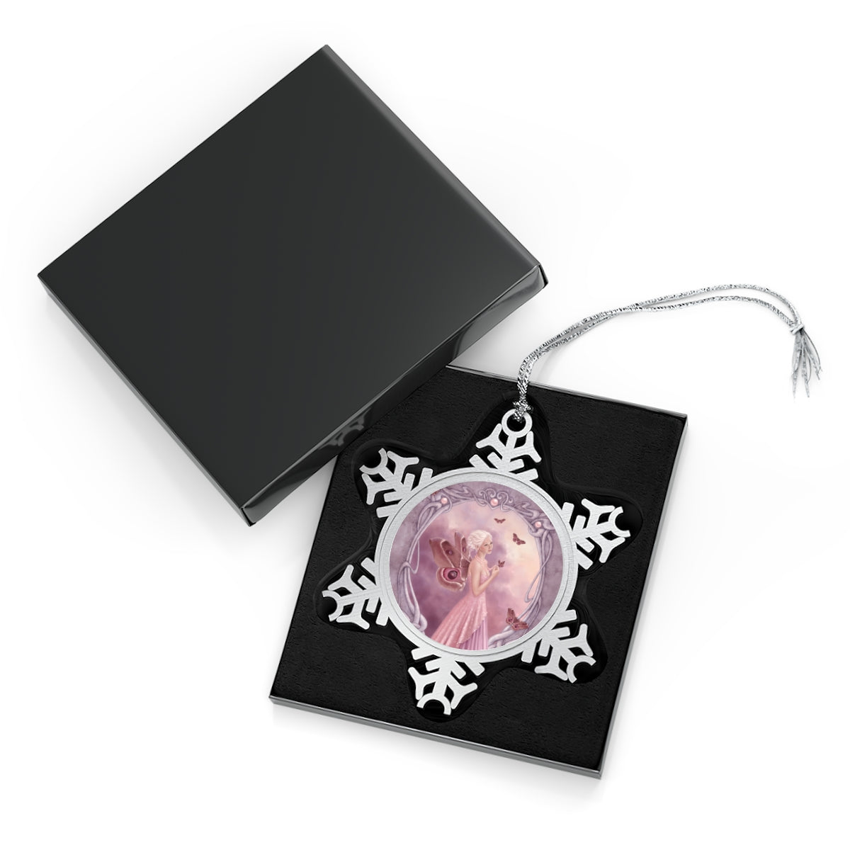 Snowflake Ornament - Pearl Birthstone Fairy