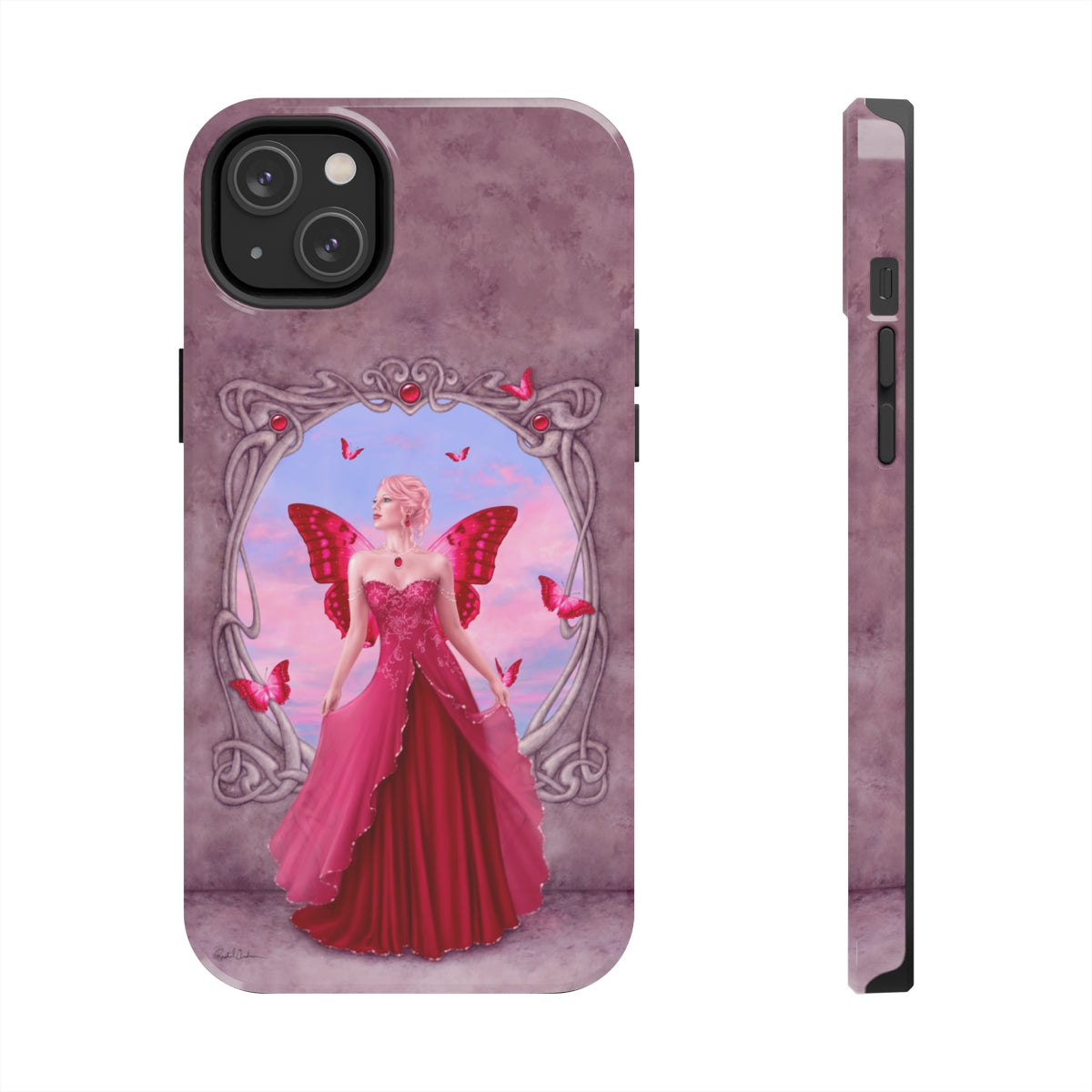 Tough Phone Case - Ruby Birthstone Fairy