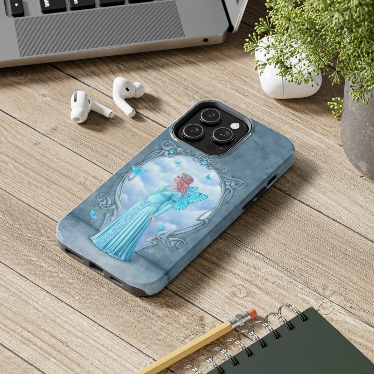 Tough Phone Case - Aquamarine Birthstone Fairy