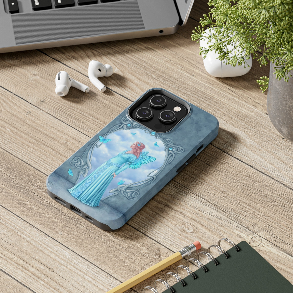 Tough Phone Case - Aquamarine Birthstone Fairy