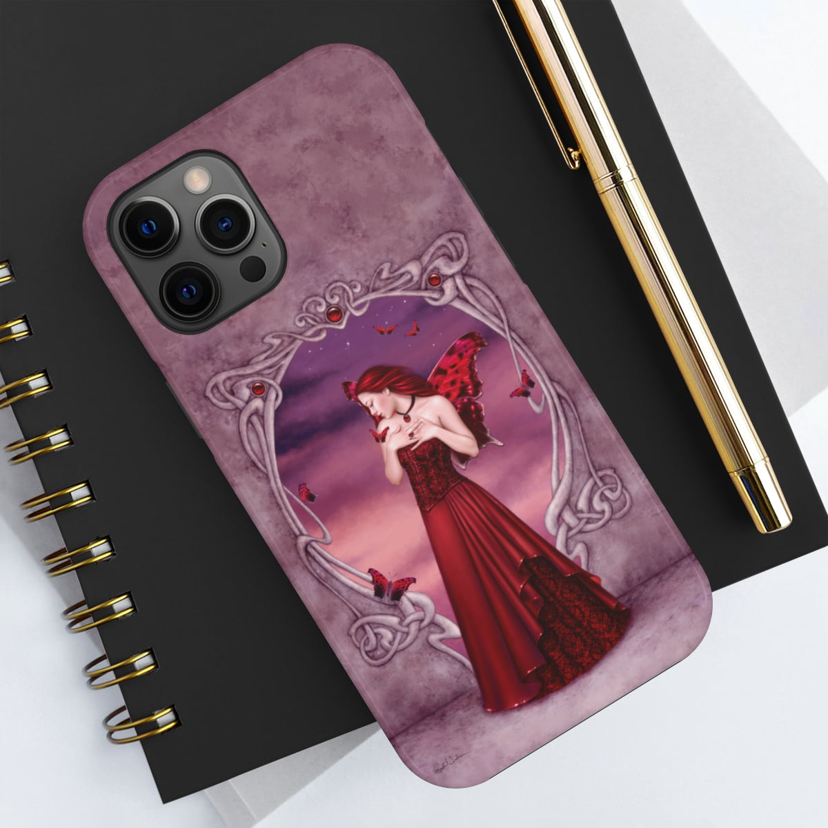 Tough Phone Case - Garnet Birthstone Fairy