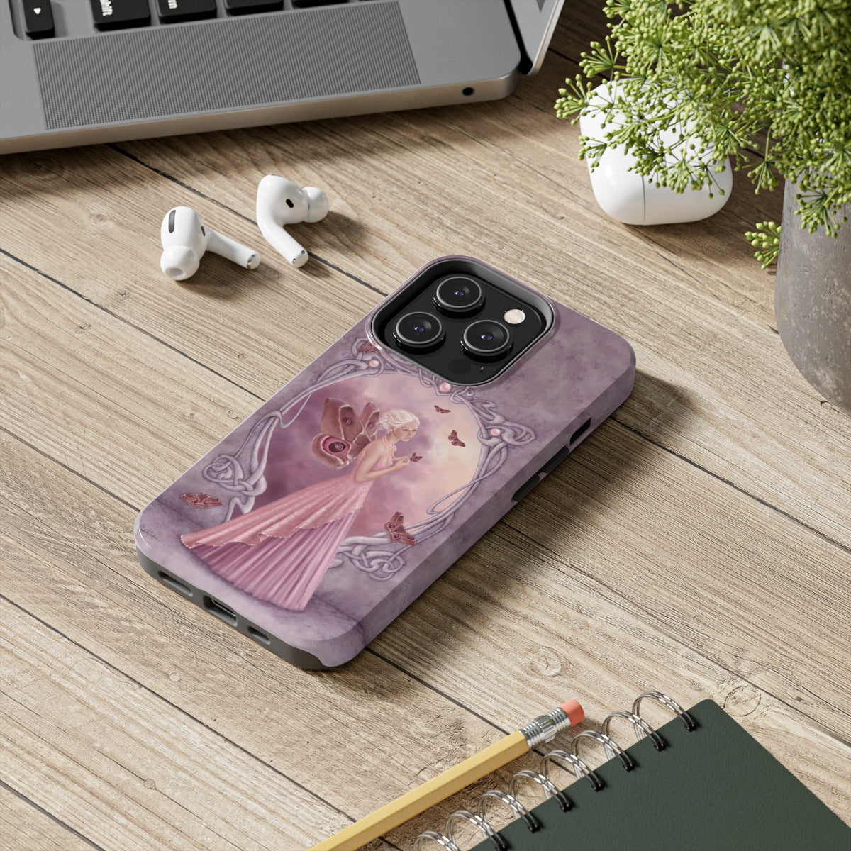 Tough Phone Case - Pearl Birthstone Fairy