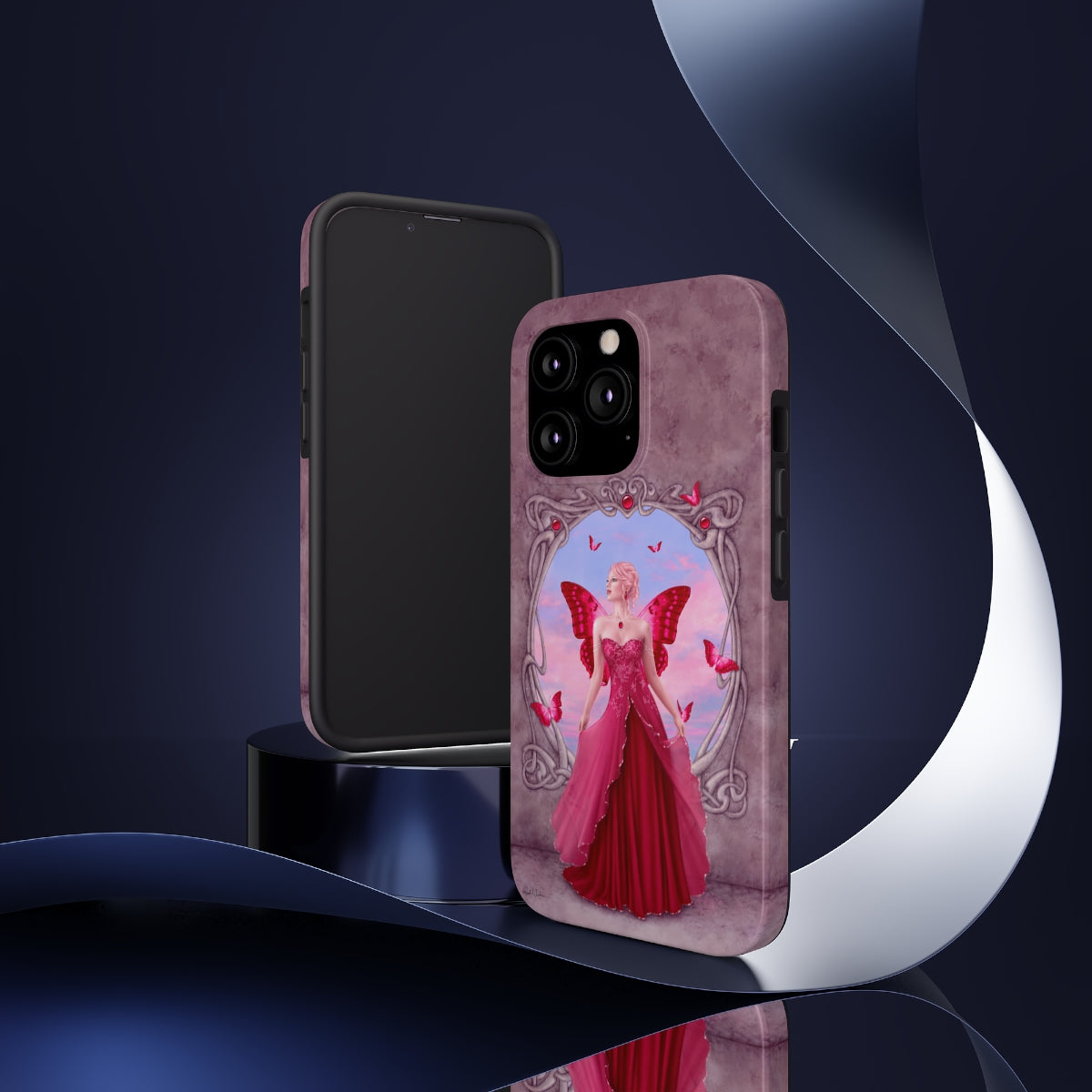 Tough Phone Case - Ruby Birthstone Fairy
