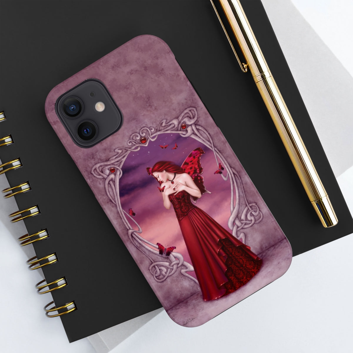 Tough Phone Case - Garnet Birthstone Fairy