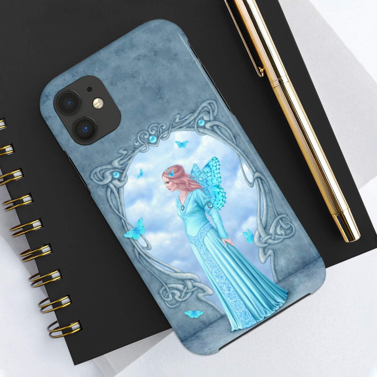 Tough Phone Case - Aquamarine Birthstone Fairy
