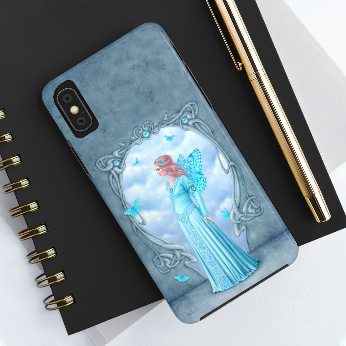 Tough Phone Case - Aquamarine Birthstone Fairy