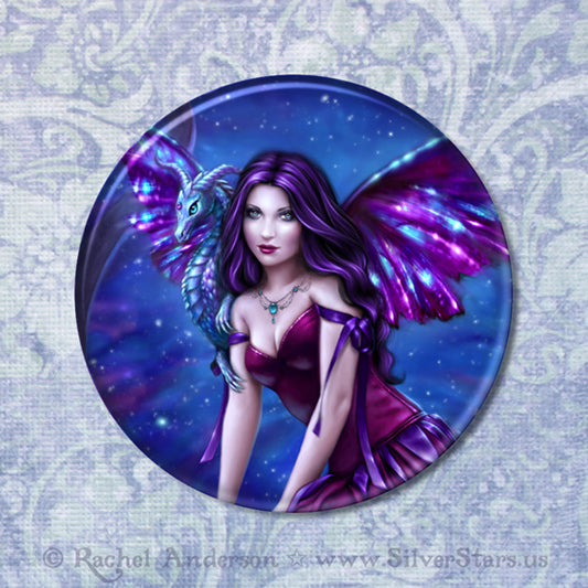 Andromeda - Mirror Magnet & Button