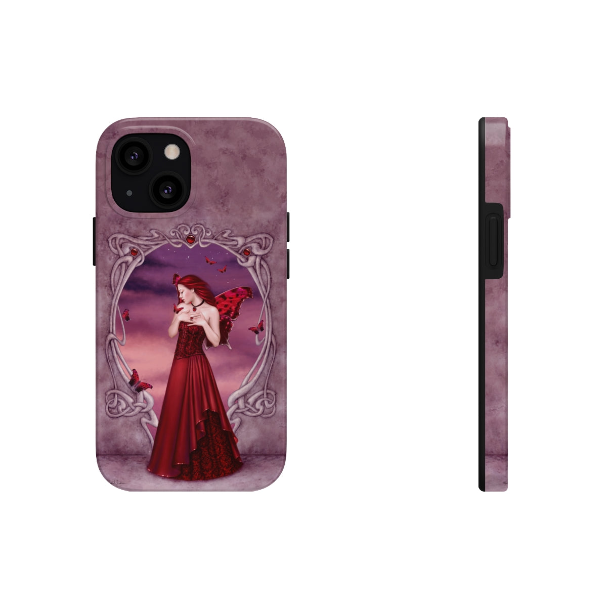 Tough Phone Case - Garnet Birthstone Fairy