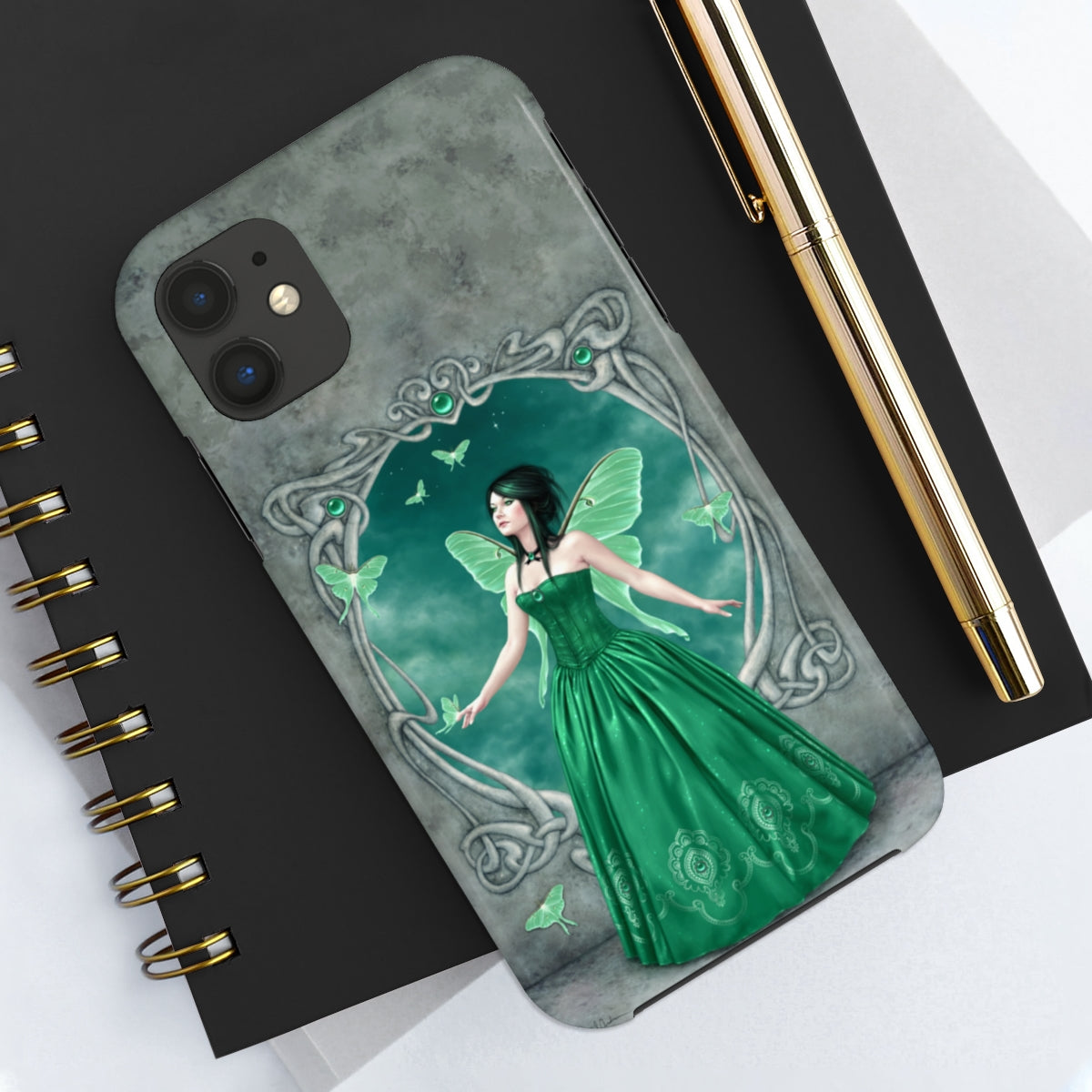 Tough Phone Case - Emerald Birthstone Fairy