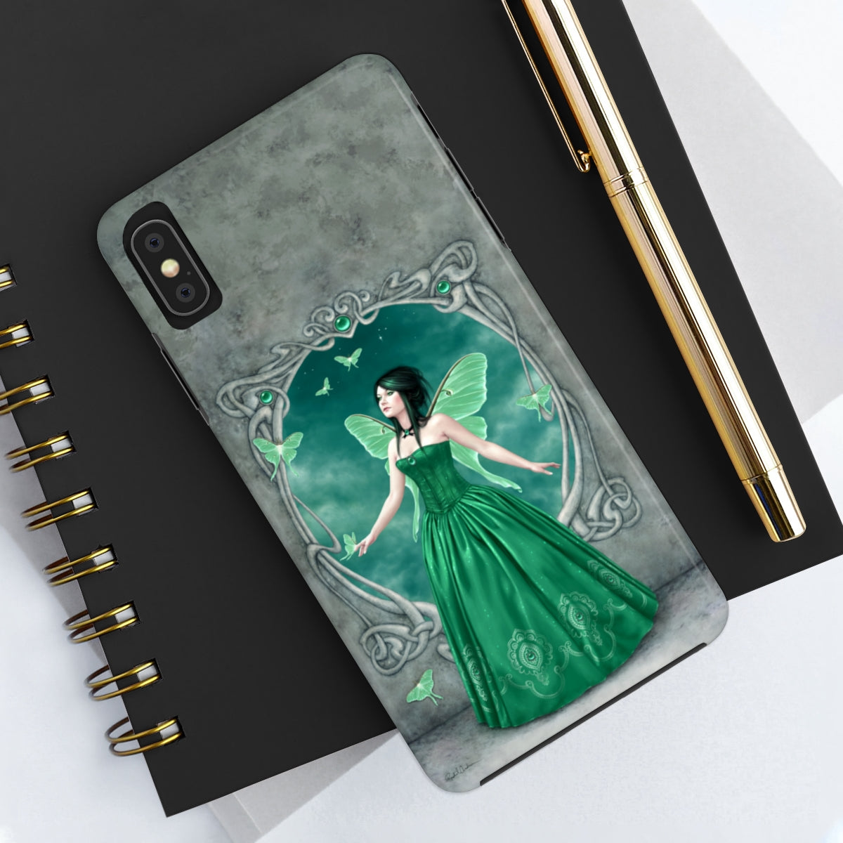 Tough Phone Case - Emerald Birthstone Fairy
